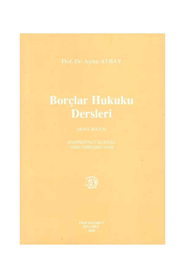 Borçlar Hukuku Dersleri
