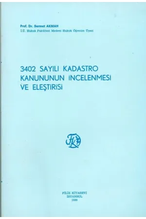 3402 Sayılı Kadastro Kanunu
