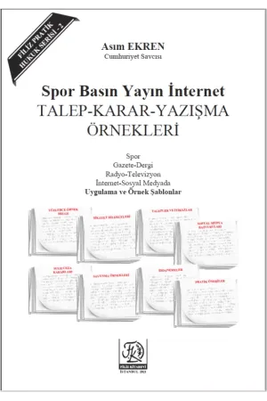 Spor Basın Yayın İnternet Talep-Karar-Yazışma Örnekleri