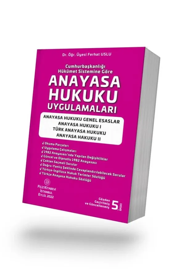 ANAYASA HUKUKU UYGULAMALARI 5.BASKI