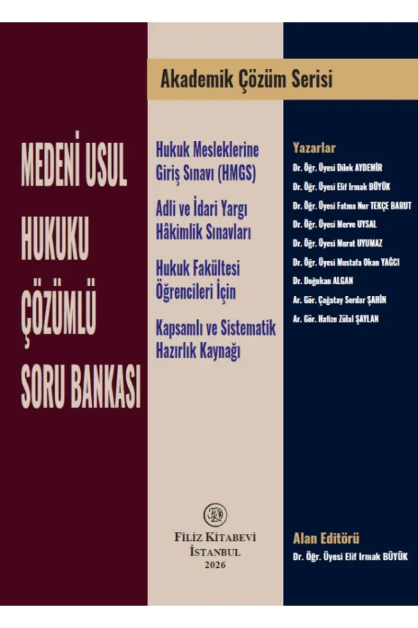Akademik Çözüm Serisi: Medeni Usul Hukuku  Çözümlü Soru Bankası