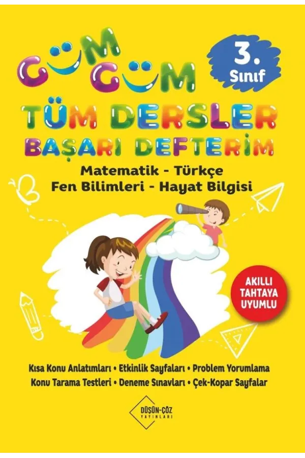 3. Sınıf Güm Güm Tüm Dersler Başarı Defterim: Matematik-Türkçe-Fen Bilimleri-Hayat Bilgisi