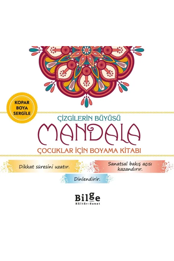 Çizgilerin Büyüsü-Mandala: Çocuklar İçin Boyama Kitabı