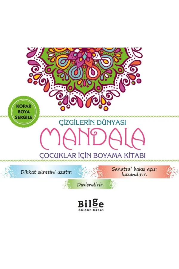 Çizgilerin Dünyası-Mandala: Çocuklar İçin Boyama Kitabı