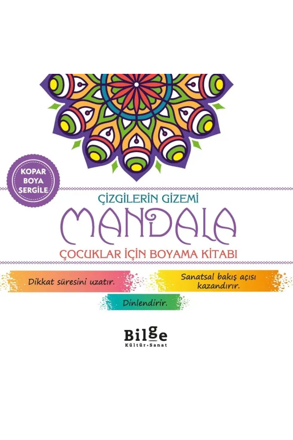 Çizgilerin Gizemi-Mandala: Çocuklar İçin Boyama Kitabı