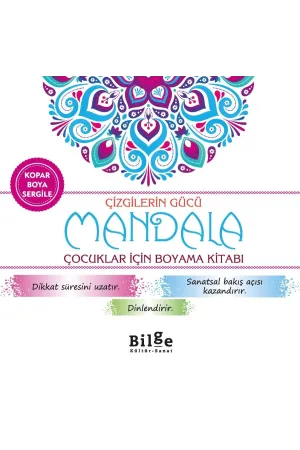 Çizgilerin Gücü-Mandala: Çocuklar İçin Boyama Kitabı