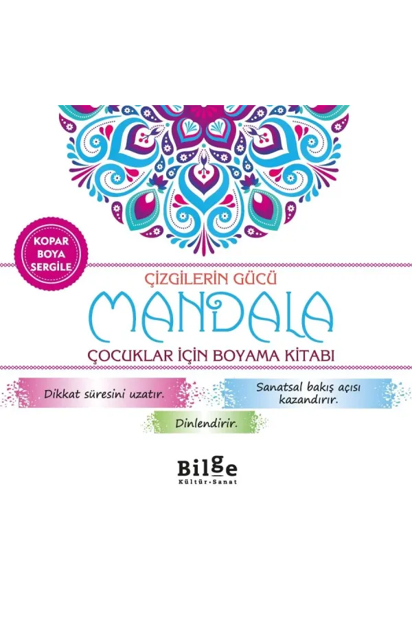 Çizgilerin Gücü-Mandala: Çocuklar İçin Boyama Kitabı