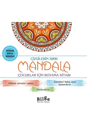 Çizgilerin Sırrı-Mandala: Çocuklar İçin Boyama Kitabı
