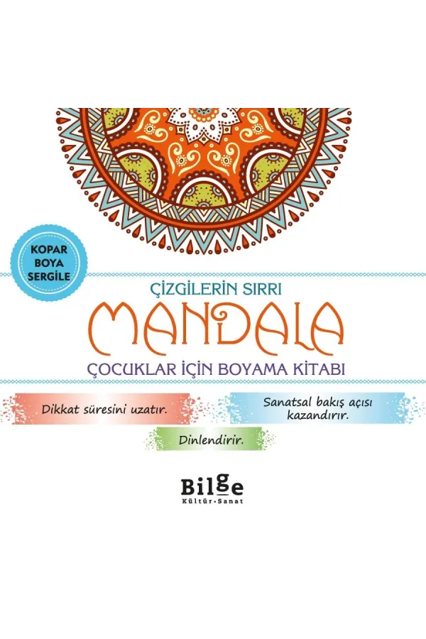Çizgilerin Sırrı-Mandala: Çocuklar İçin Boyama Kitabı