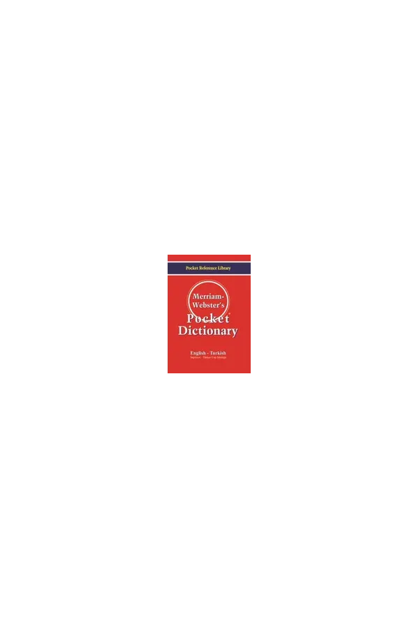 Merıam webster's Pocket dıctıonary English – turkish ingilizce-türkçe