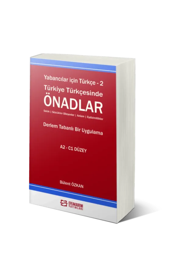 Yabancılar İçin Türkçe - 2 Türkiye Türkçesinde Önadlar