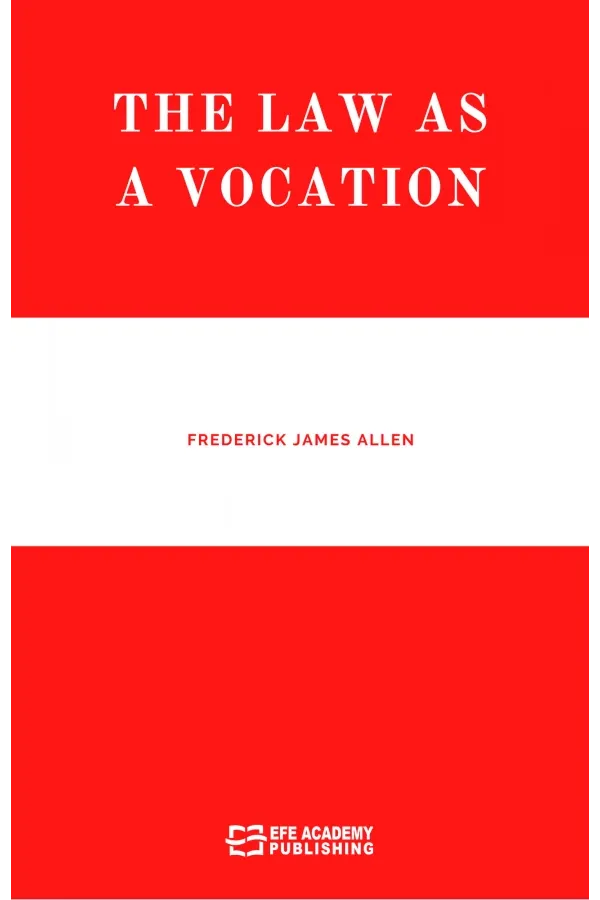 The Law As A Vocation