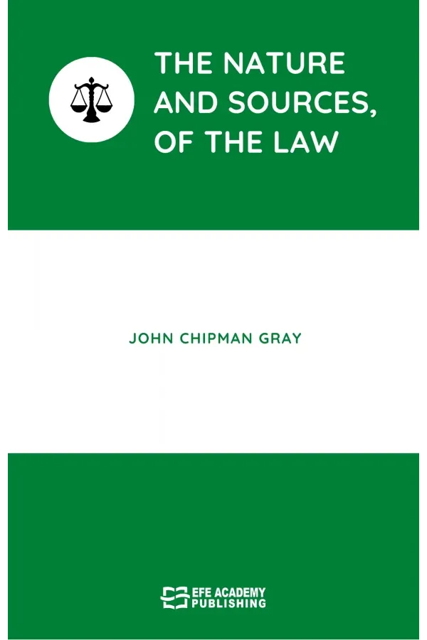 The Nature And Sources Of The Law