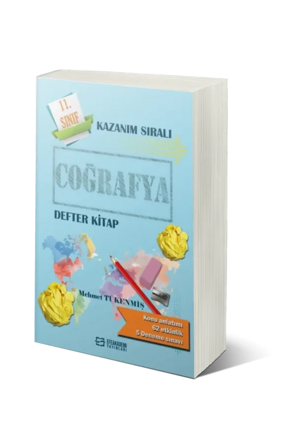 11.Sınıf Coğrafya Kazanım Sıralı Defter Kitap
