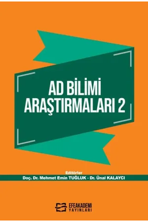 Ad Bilimi Araştırmaları 2