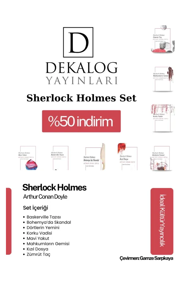 Sherlock Holmes 8'li Set (Cep Boy)