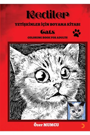 Kediler – Yetişkinler için Boyama Kitabı